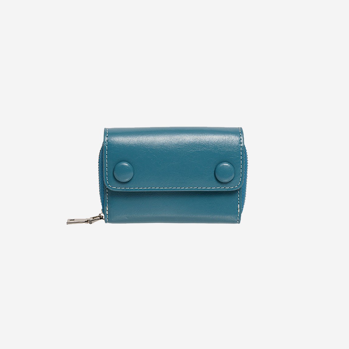 Le Masque Dot Pocket Coin & Card Wallets Dusty Blue 상세 이미지 1