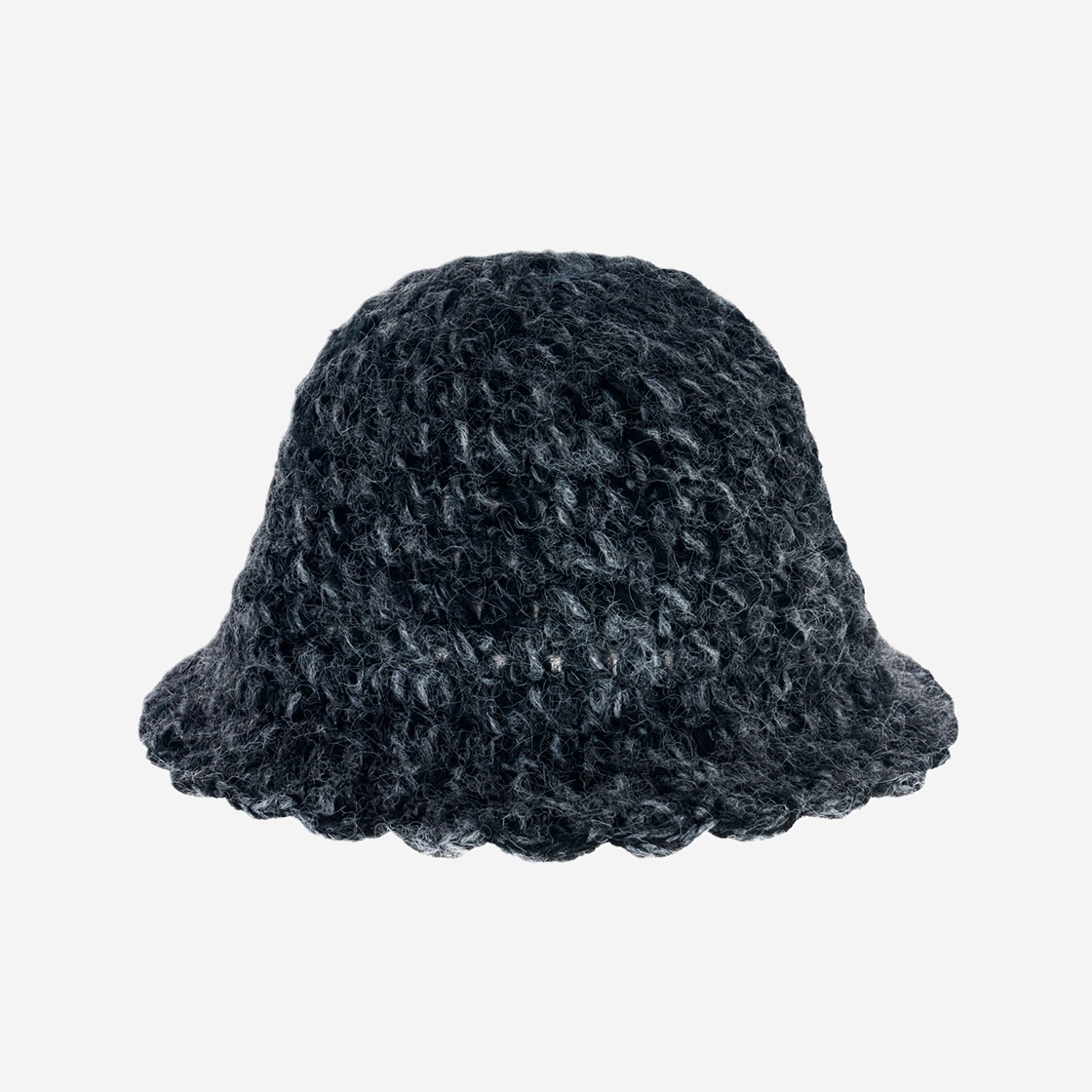 Allincomplete Mixed Crochet Hat Charcoal 상세 이미지 1