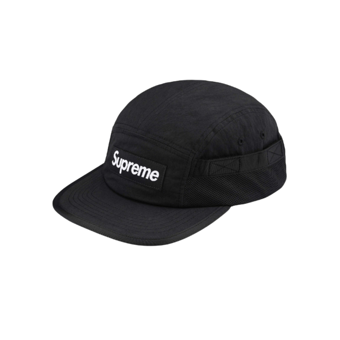 Supreme Mesh Pocket Camp Cap Black - 24FW 상세 이미지 1