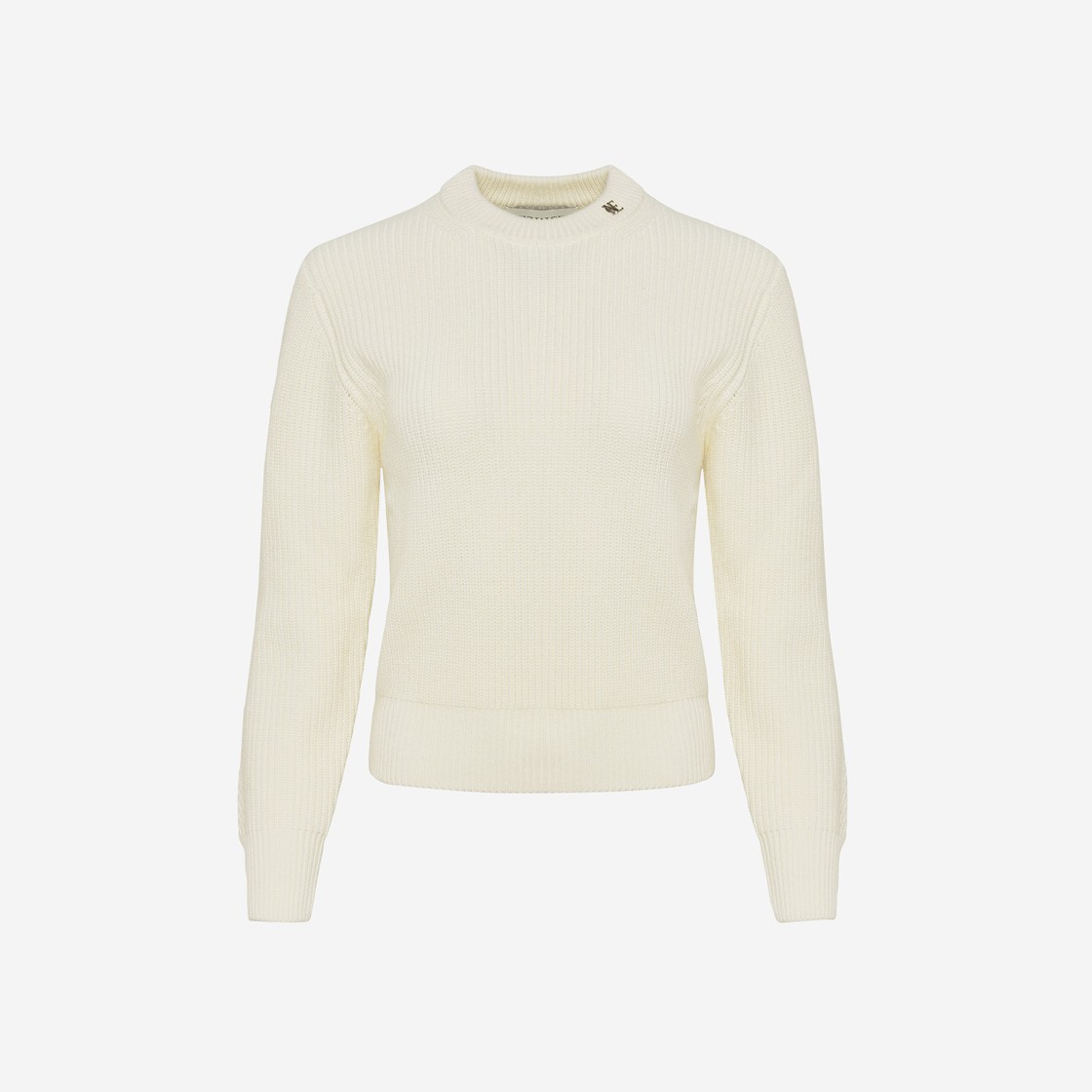 (W) Noice Wool Logo Crew Neck Sweater Ivory 상세 이미지 1