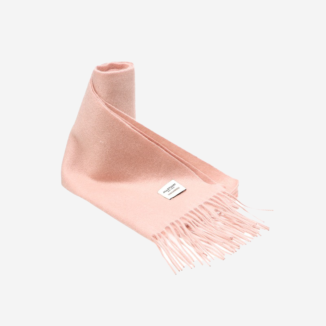 Jillstuart Men's Acc Logo Patch Cashmere Muffler Pink 상세 이미지 2