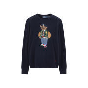 [30% 적립] Polo Ralph Lauren Polo Bear Wool Cashmerer Sweater Navy - 24FW