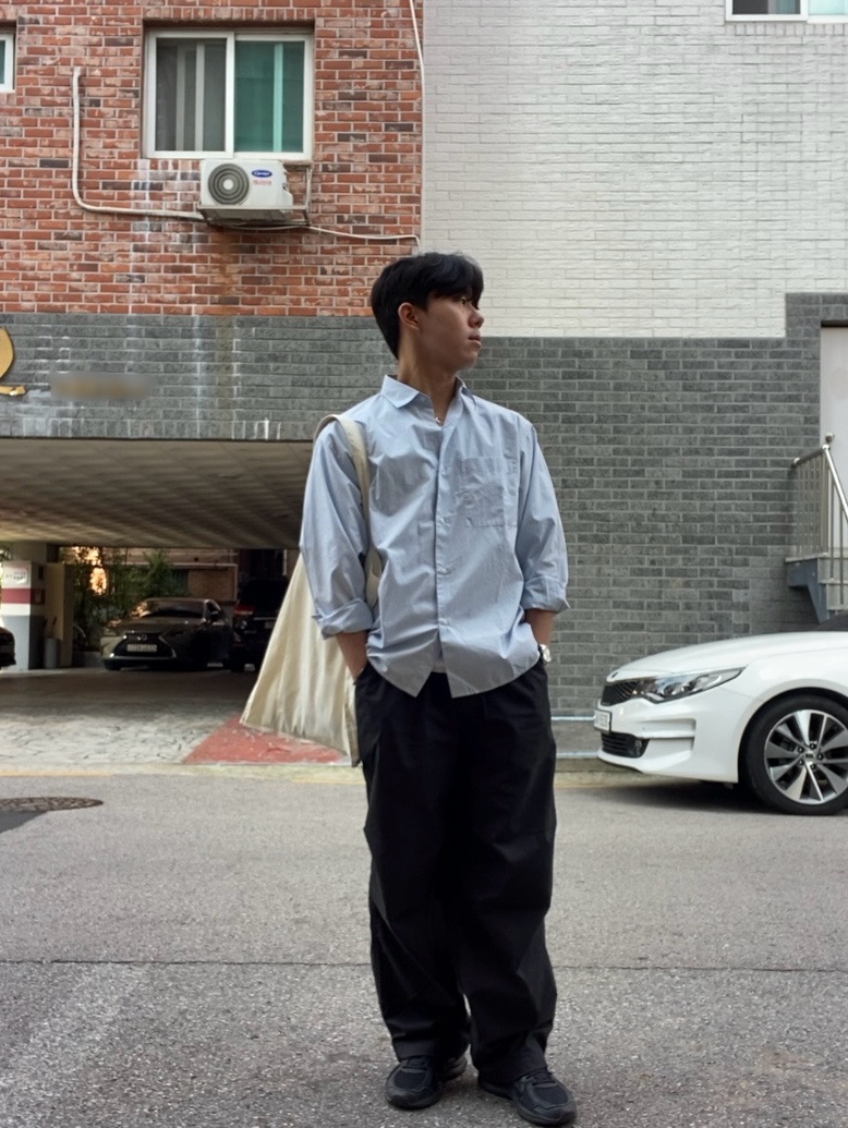 Asics Jog 100 S Black - 2E Wide, Casio MTP-1370L-7AVDF 착용 스타일 - 2