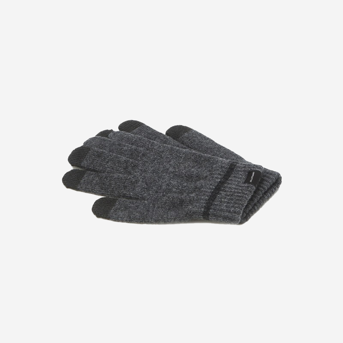 Jillstuart Men's Acc Black Line Cashmere Blended Gloves Grey 상세 이미지 2