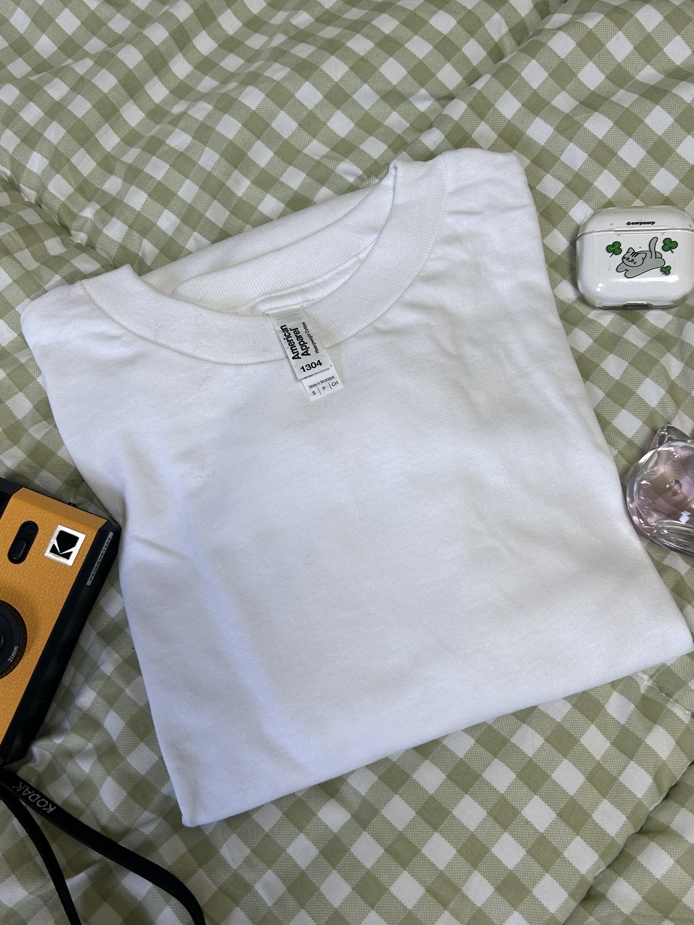 AAA Heavy Cotton 1304 Long Sleeve T-Shirt White Black (2Pack) 착용 스타일 - 2