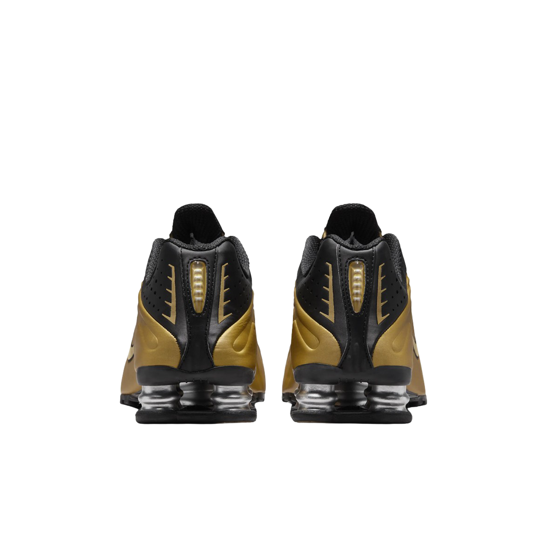 (W) Nike Shox R4 Black and Metallic Gold 상세 이미지 3