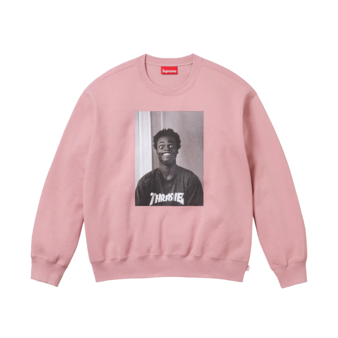 Supreme x Thrasher Crewneck Dusty Rose - 24FW 상세 이미지 1