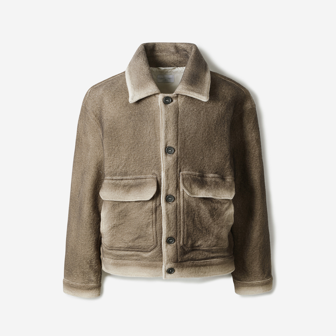 시리즈 플루마낙 스프레이 핸드 다잉 자켓 브라운(Series Ploumanac'H Spray Hand Dyeing Jacket Brown)