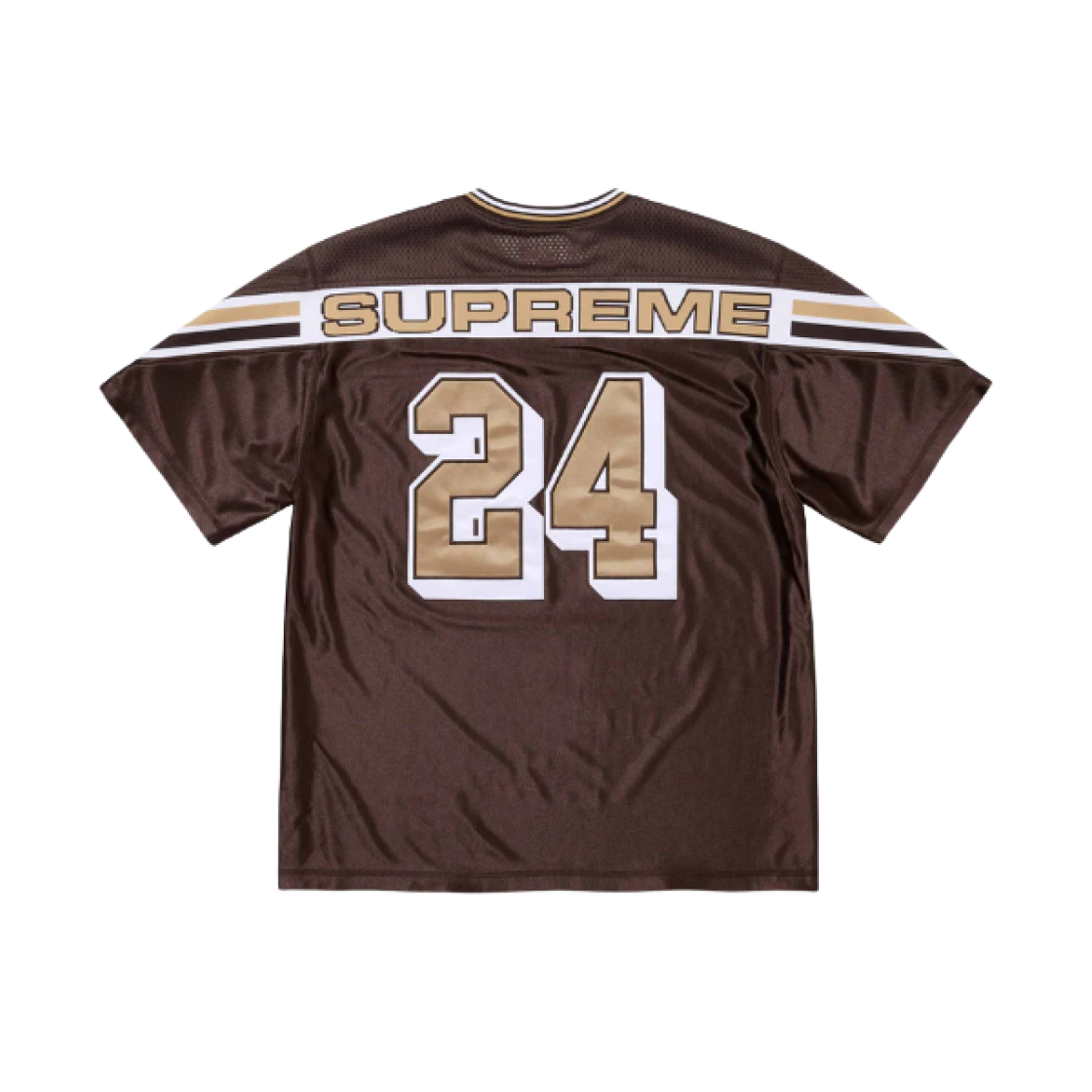 Supreme Jacquard Rib Football Jersey Brown - 24FW 상세 이미지 1