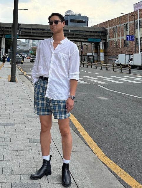 [30% 적립] Polo Ralph Lauren Classic Fit Garment Dyed Oxford Shirt White, [20% 적립] Polo Ralph Lauren Custom Fit Oxford Shirt White - 24FW 착용 스타일 - 4