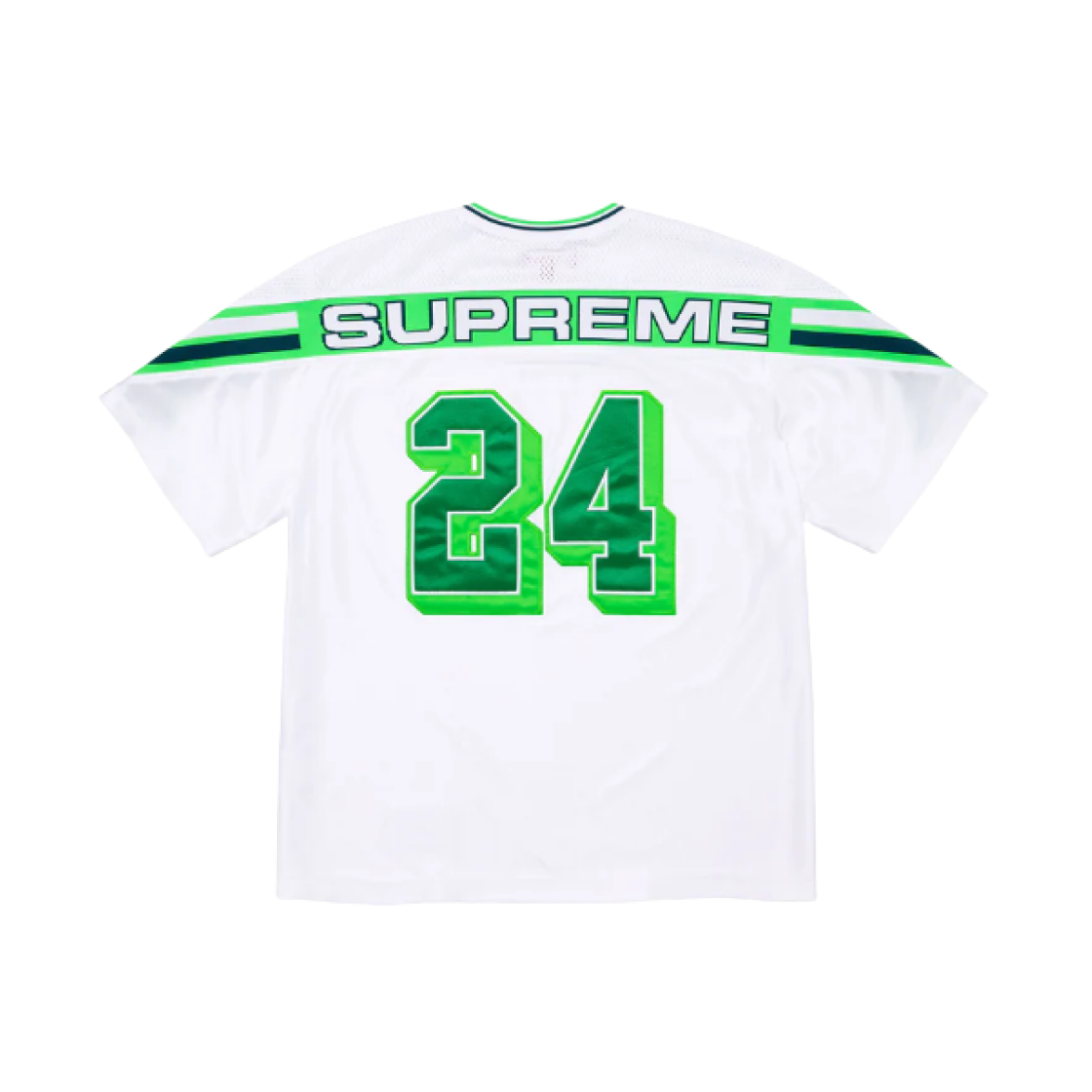 Supreme Jacquard Rib Football Jersey White - 24FW 상세 이미지 1