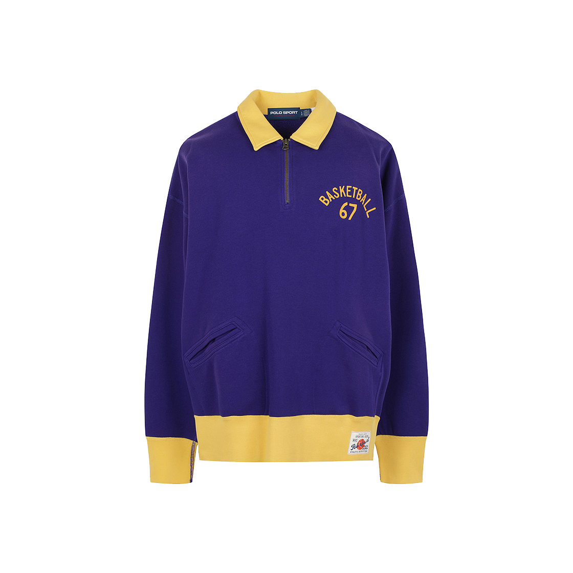 [30%적립] 폴로 랄프 로렌 빈티지핏 플리스 칼라 스웨트셔츠 퍼플 - 24FW([30%적립] Polo Ralph Lauren Vintage Fit Fleece Collar Sweatshirt Purple - 24FW)