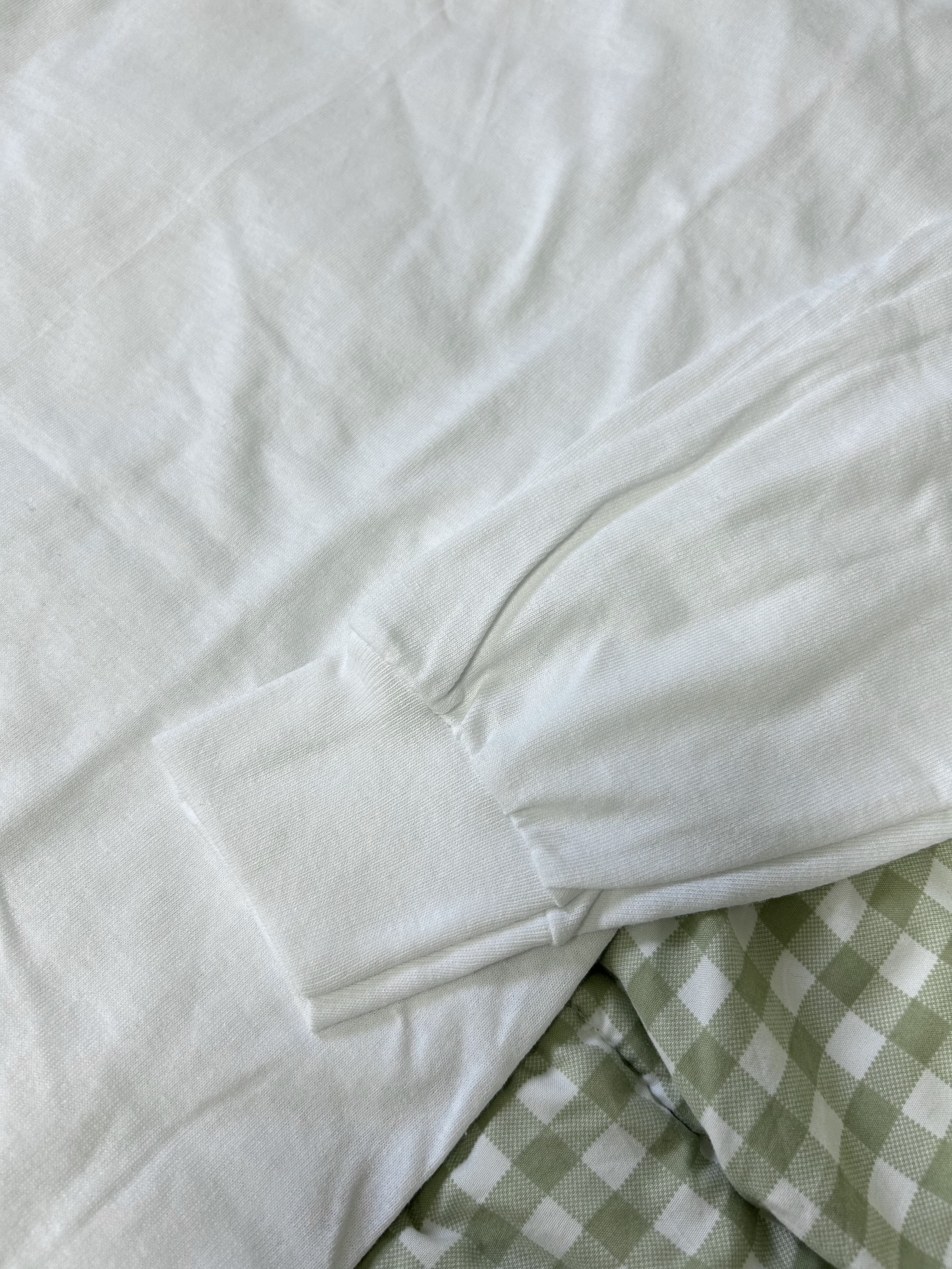 AAA Heavy Cotton 1304 Long Sleeve T-Shirt White Black (2Pack) 착용 스타일 - 3