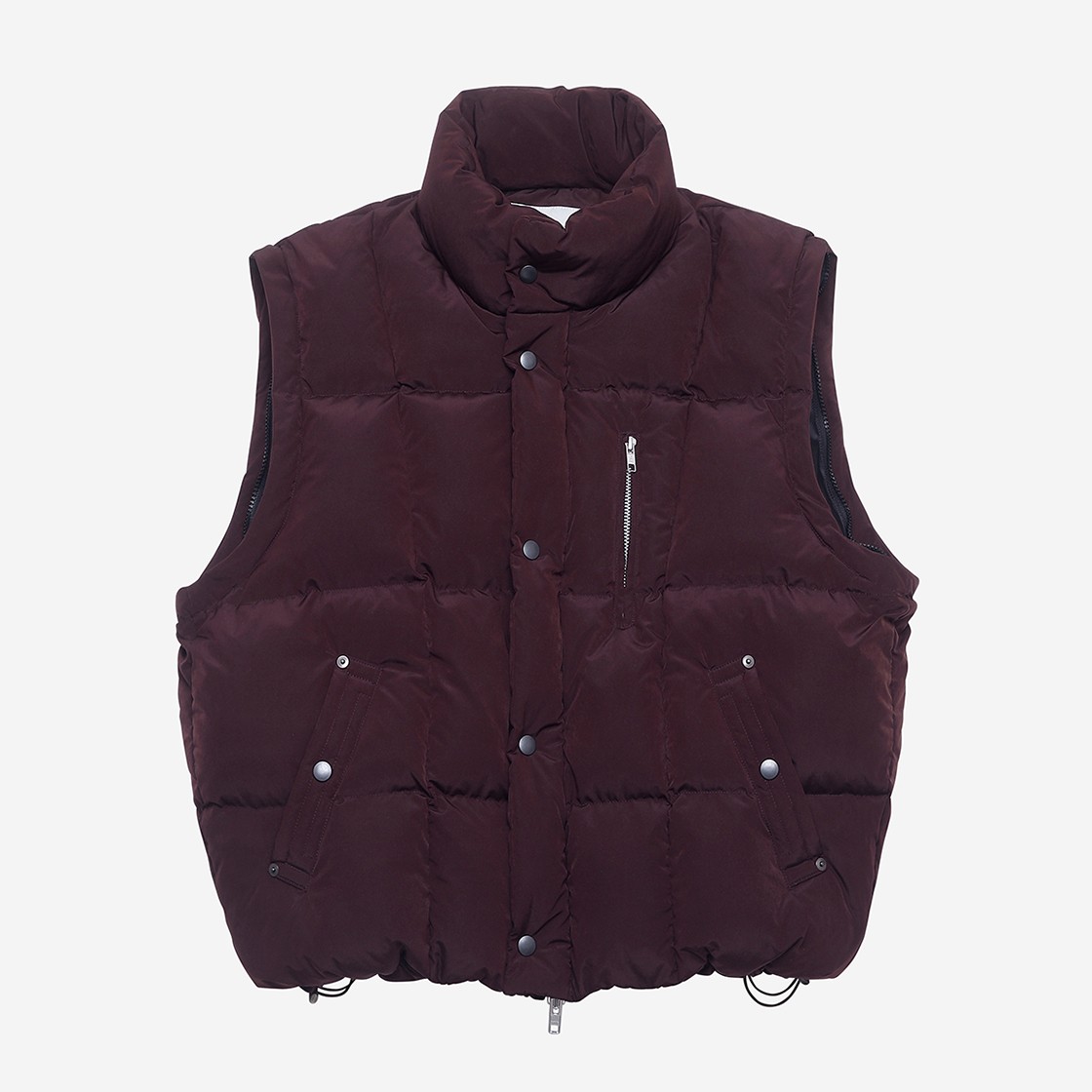 [KREAM 단독 / 예약 배송] Haleine Detachable Midneck Duck Down Jacket Burgundy (VJ402) 상세 이미지 2