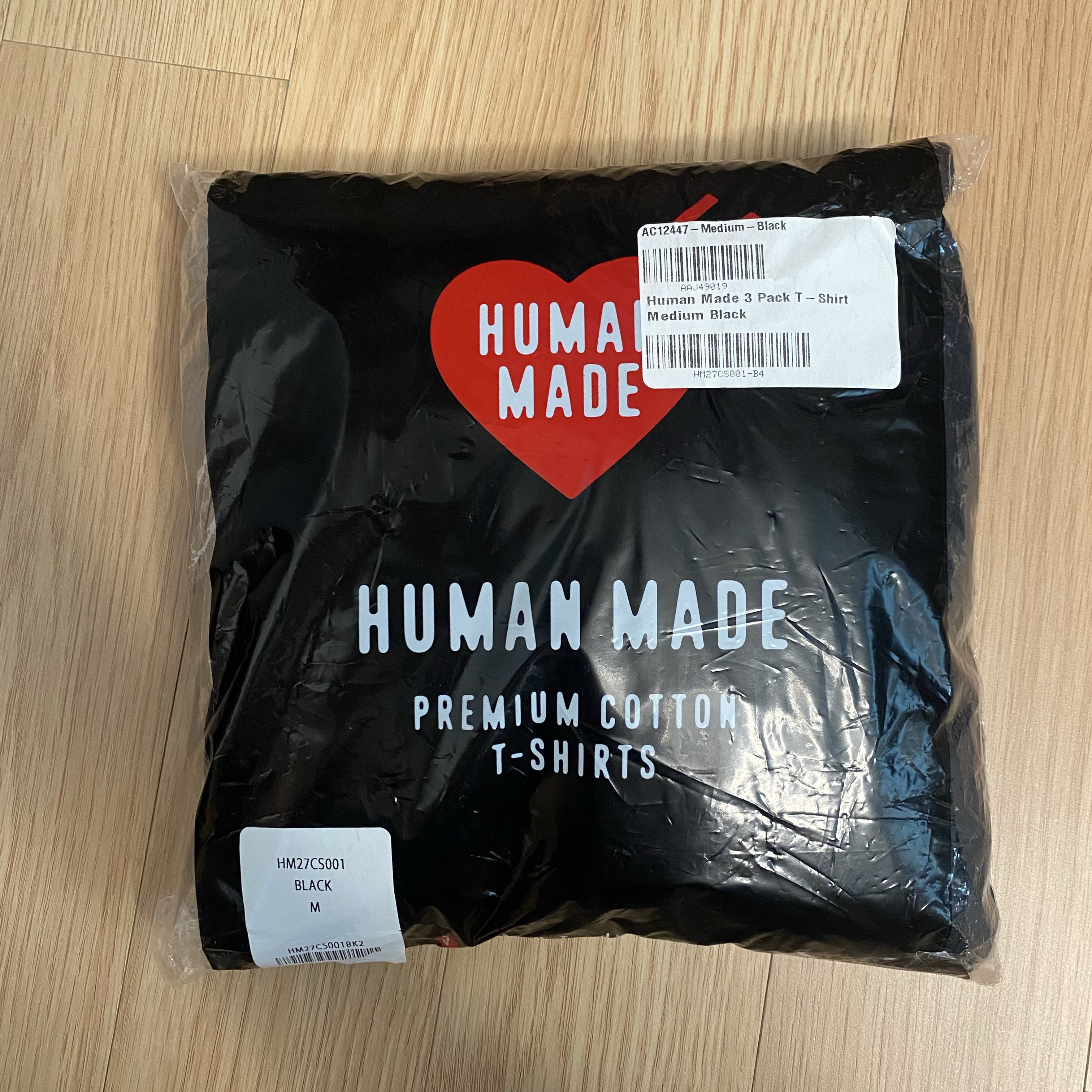 Human Made T-Shirts Black (3 Pack) 착용 스타일