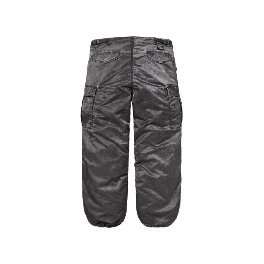 Supreme Washed Flight Satin Cargo Pants Black - 24FW 상세 이미지 1