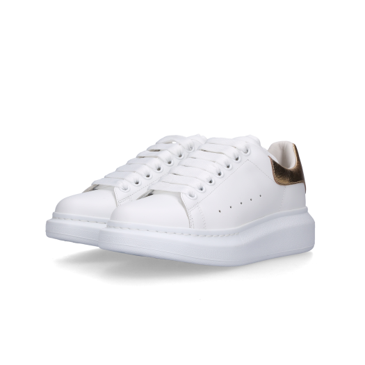 (W) Alexander McQueen Oversized Sneakers White Light Gold