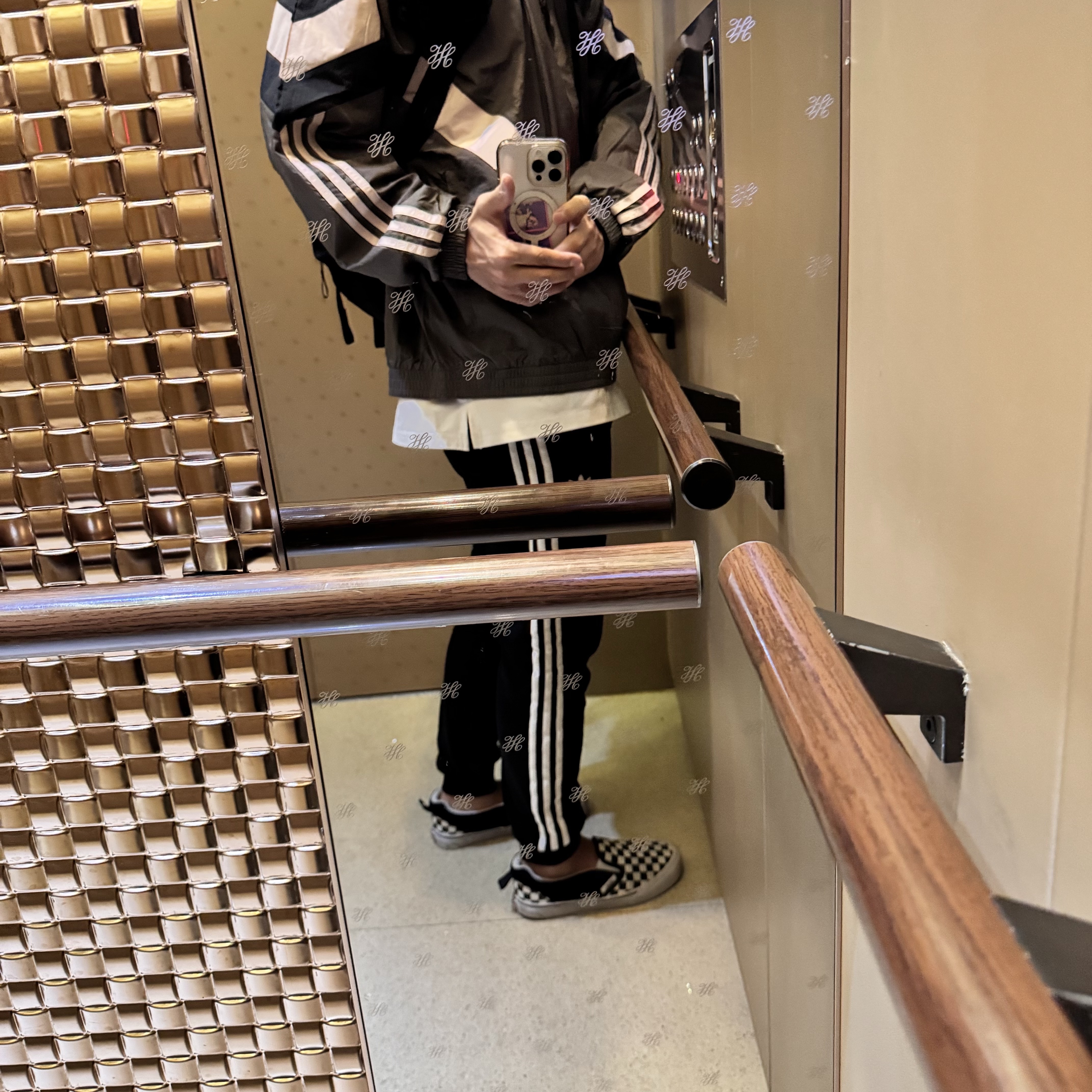 Adidas Real Madrid Originals Track Top Charcoal Grey - KR Sizing 착용 스타일