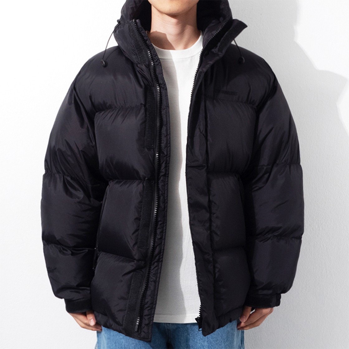 QT8 GARMENTS Duck Down Mountain Parka Black 상세 이미지 3