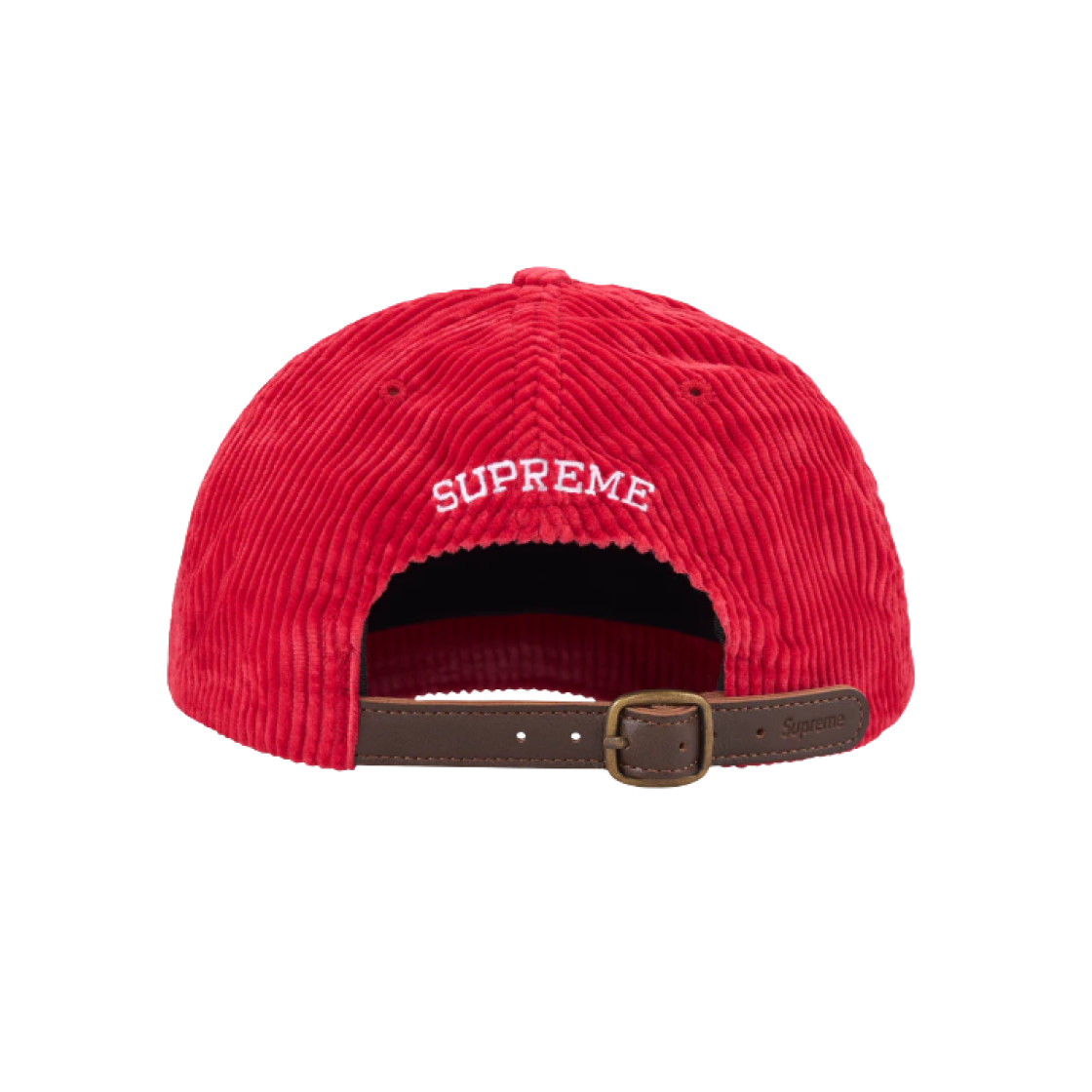 Supreme Corduroy S Logo 6-Panel Bright Red - 24FW 상세 이미지 2