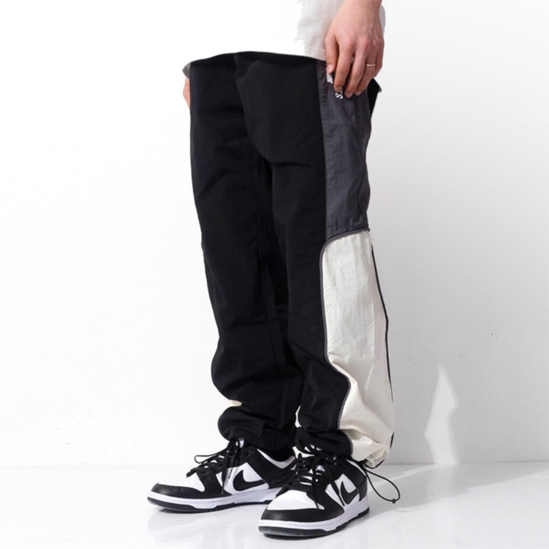 QT8 GARMENTS Old Track Pant Charcoal 상세 이미지 3