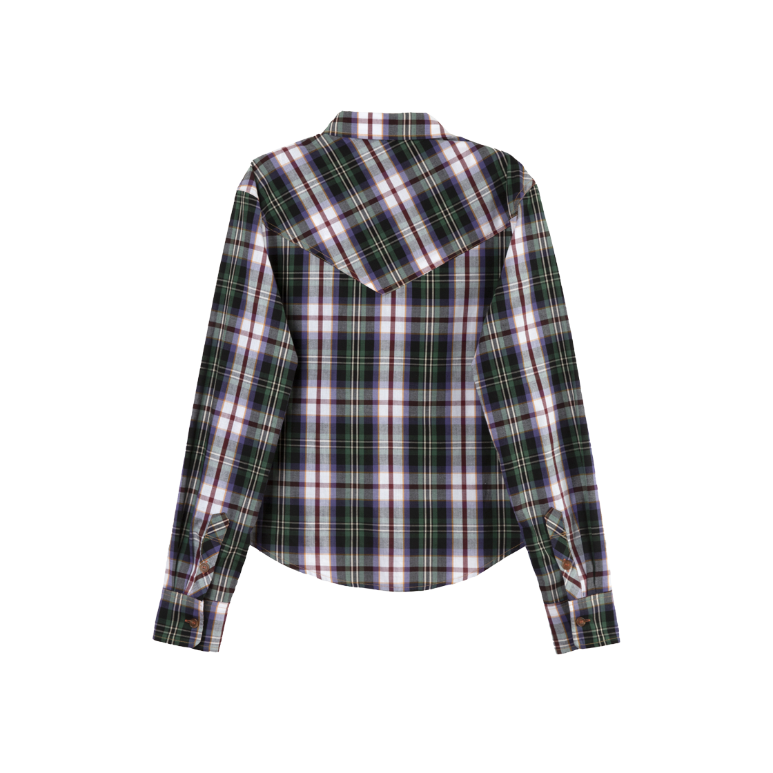 Heretic Western Check Shirt Purple 상세 이미지 2