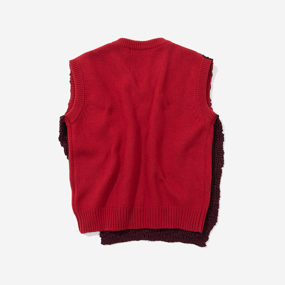트렁크프로젝트 레이어드 니트 베스트 레드(TRUNKPROJECT Layered Knit Vest Red) - 2