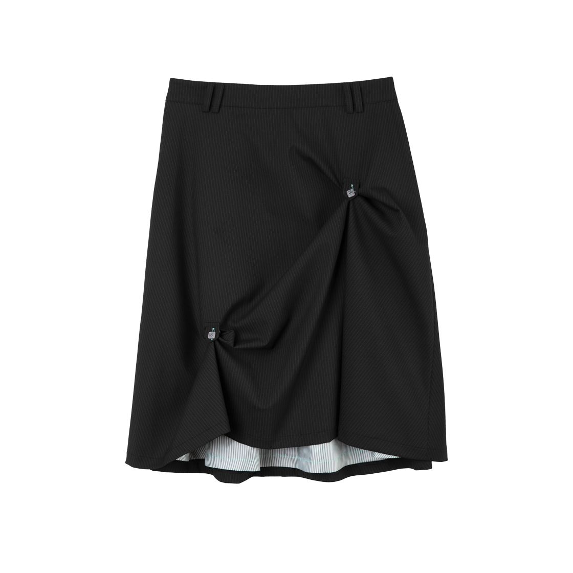 Heretic Button Flared Skirt Black 상세 이미지 1