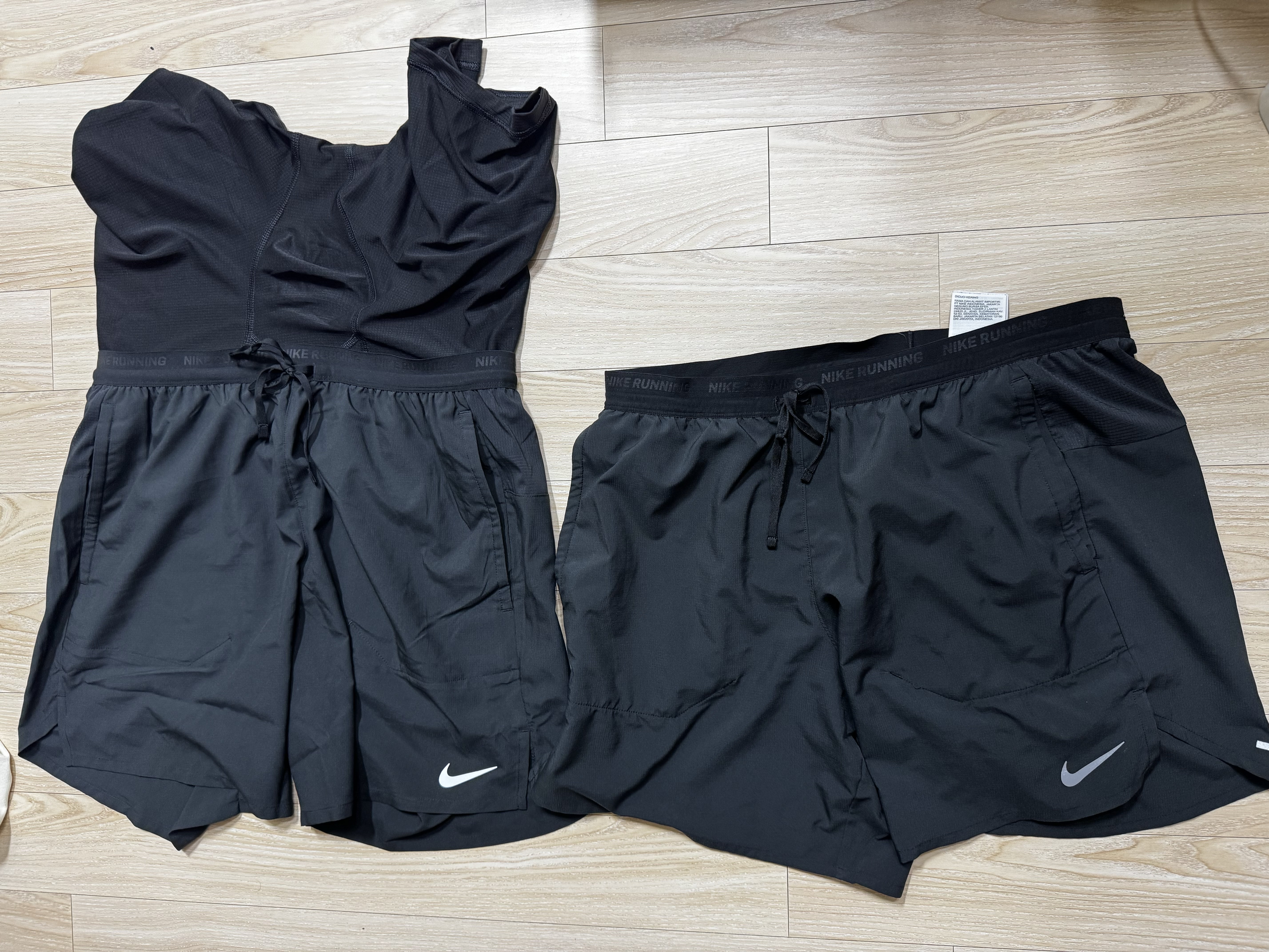 Nike Dri-Fit Stride 7 Inch 2-In-1 Running Shorts Black - Asia, Nike Dri-Fit Stride 7 Inch Brief Lined Running Shorts Black - Asia 착용 스타일