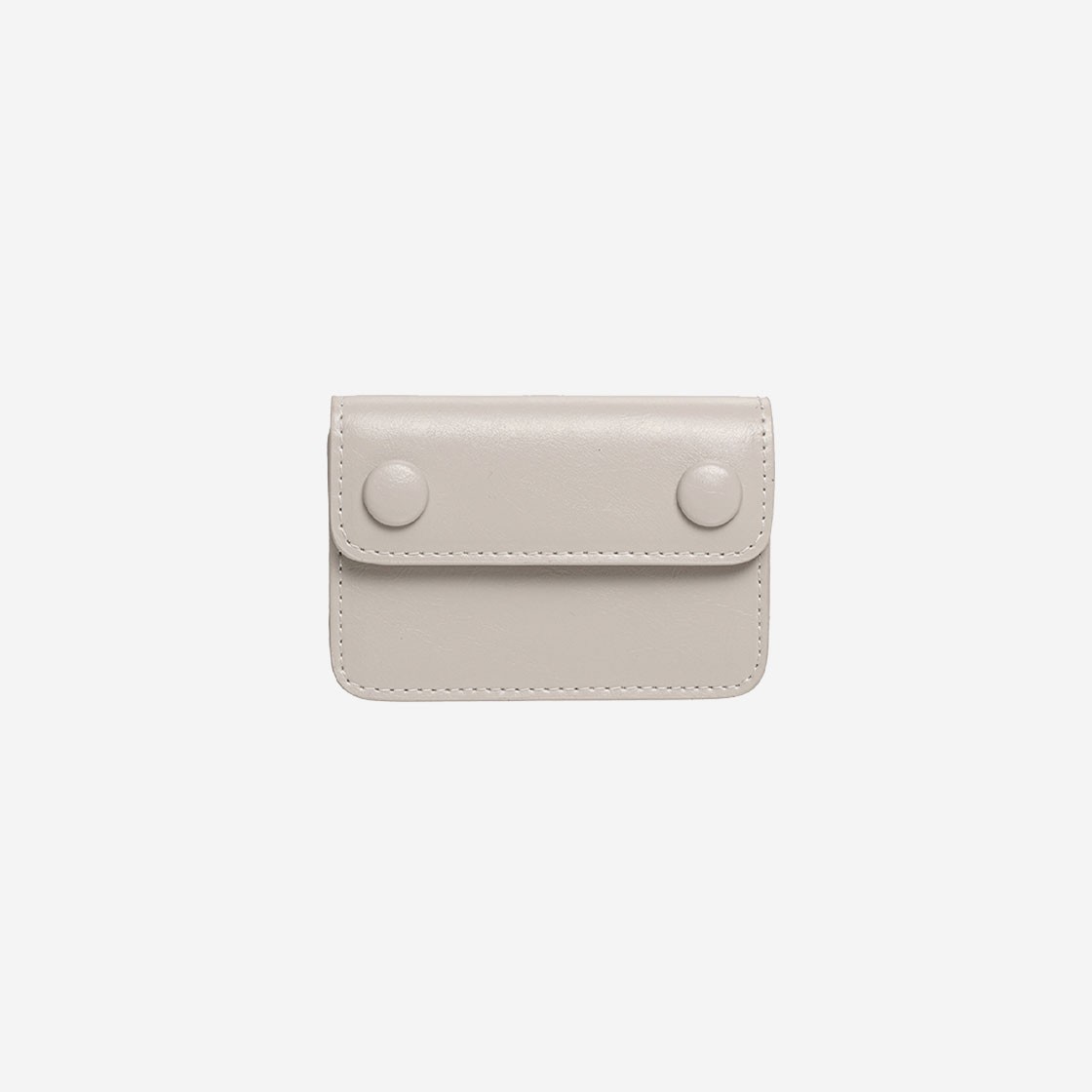 Le Masque Dot Accordion Coin & Card Wallets Warm Gray 상세 이미지 1