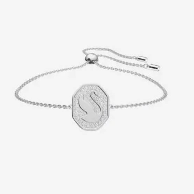 (W) Swarovski Signum Bracelet White Rhodium Plated 착용 스타일