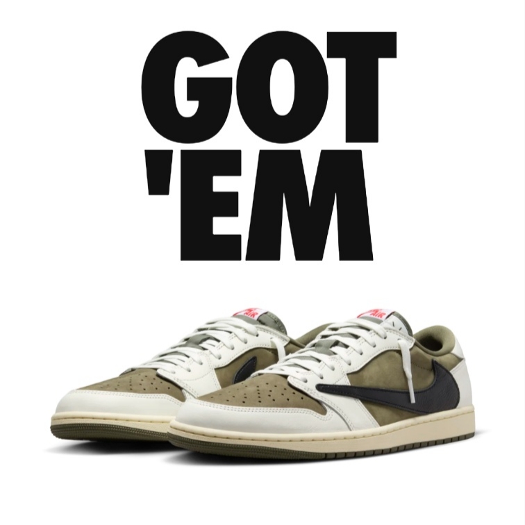 Jordan 1 x Travis Scott Retro Low OG SP Reverse Olive 착용 스타일