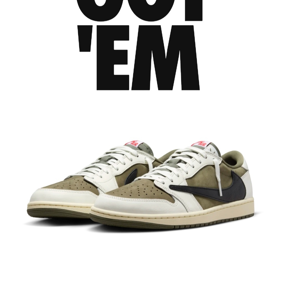 Jordan 1 x Travis Scott Retro Low OG SP Reverse Olive 착용 스타일
