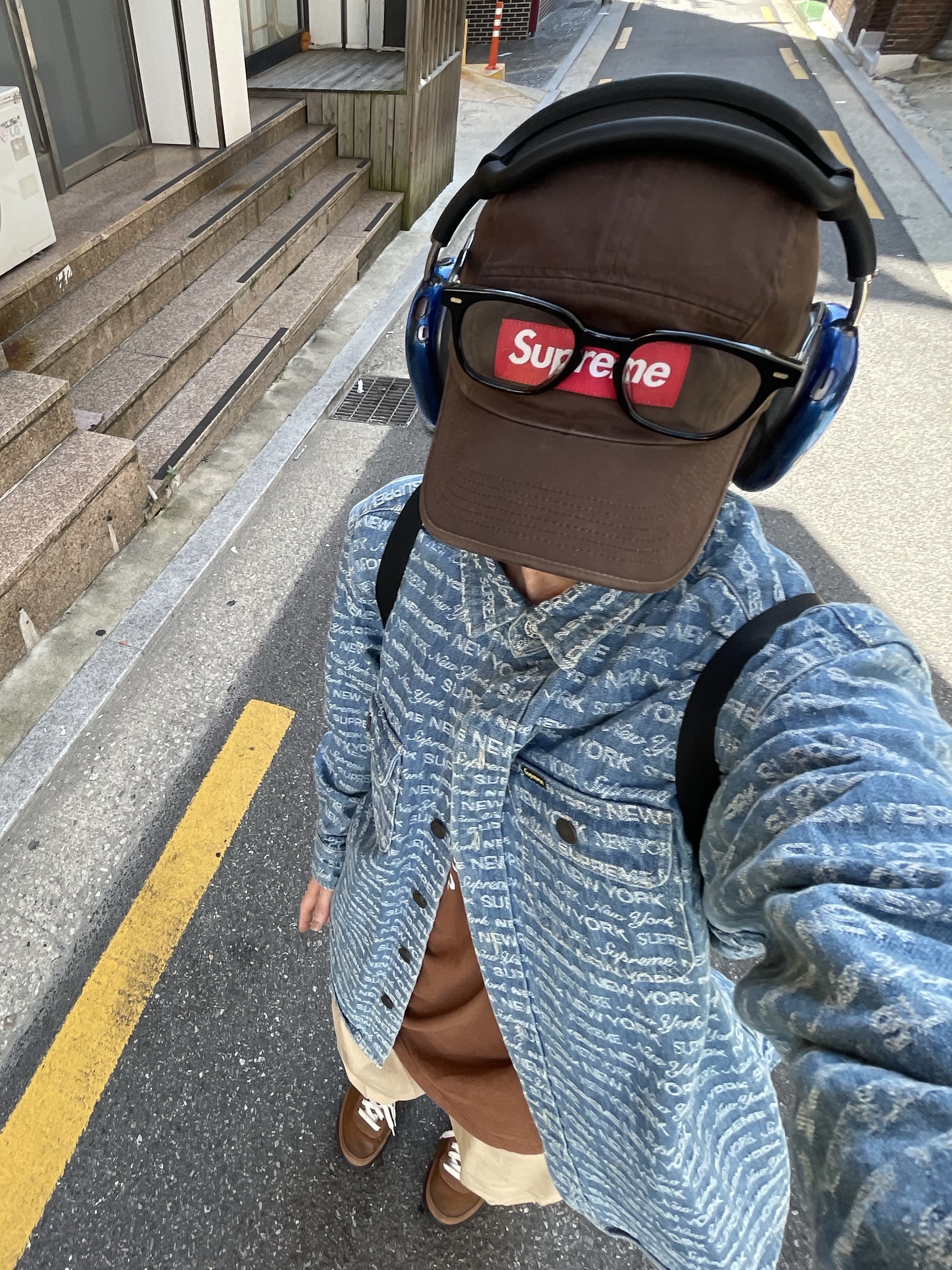 Nike x Tom Sachs General Purpose Shoe Brown, Supreme Skeleton T-Shirt Brown - 23FW 착용 스타일 - 5