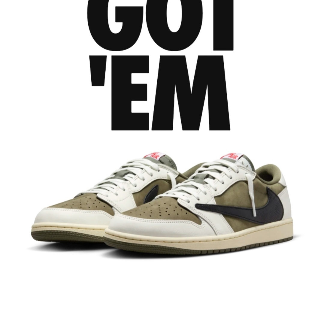 Jordan 1 x Travis Scott Retro Low OG SP Reverse Olive 착용 스타일