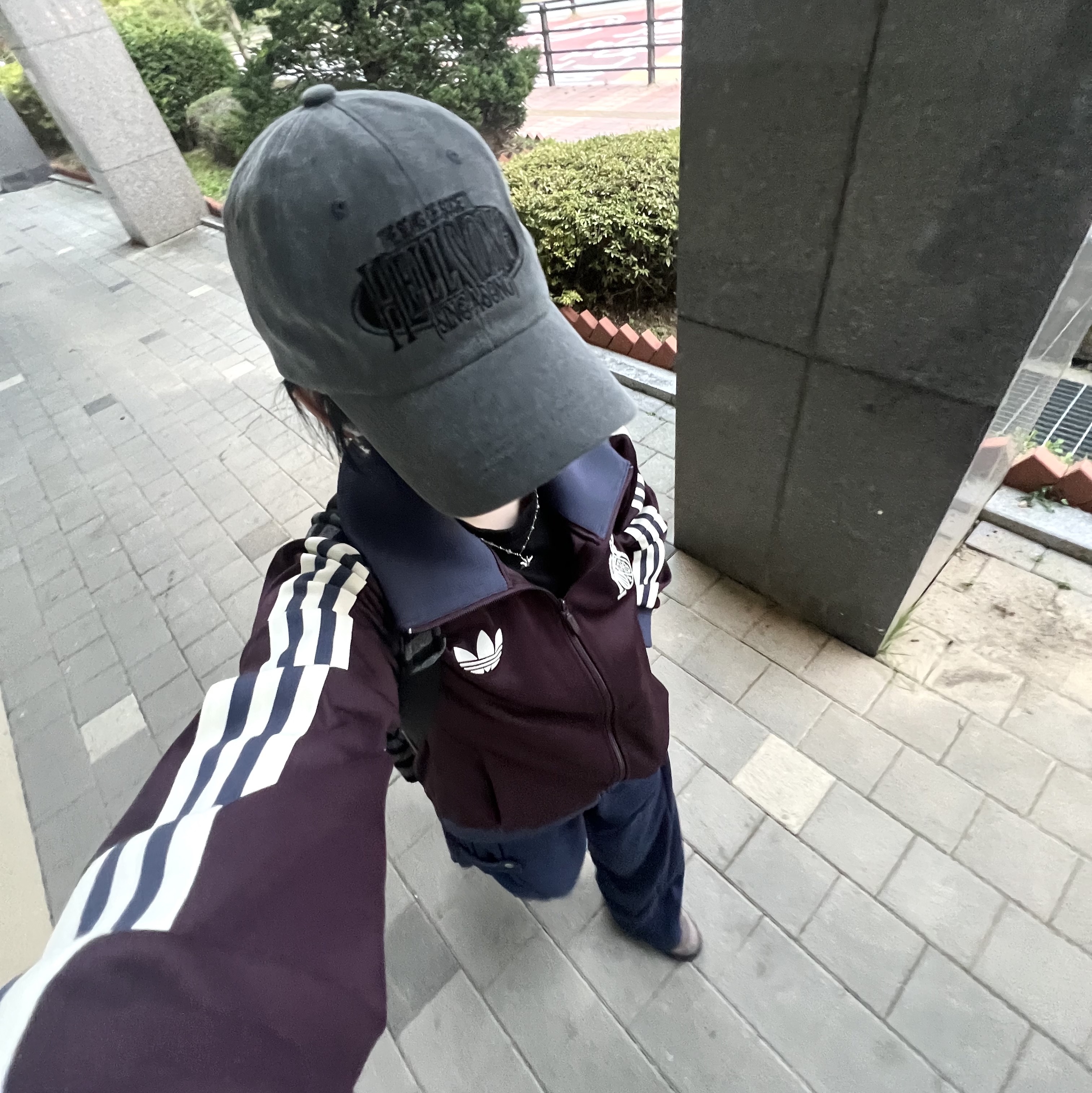 Adidas Spain Beckenbauer Track Top Shadow Maroon - KR Sizing 착용 스타일 - 2