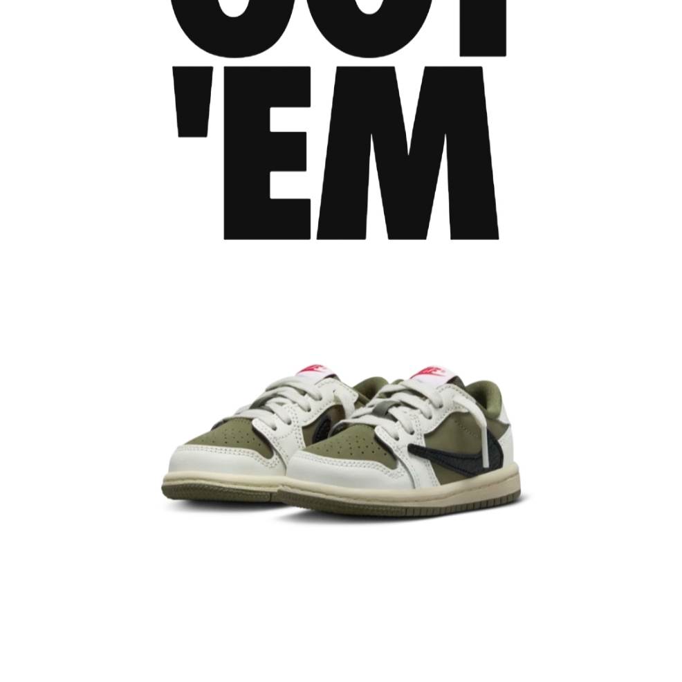(TD) Jordan 1 x Travis Scott Retro Low OG SP Reverse Olive 착용 스타일