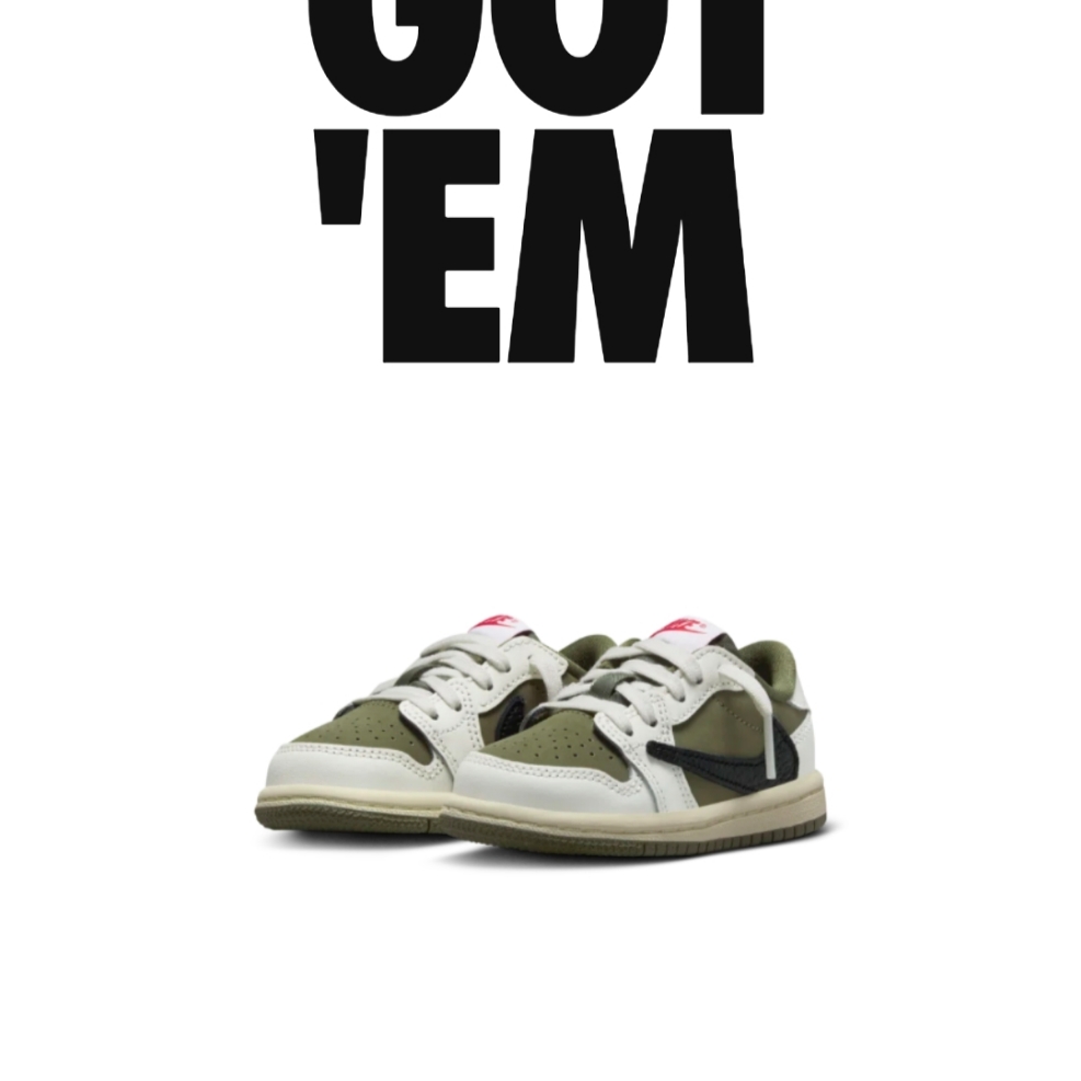 (TD) Jordan 1 x Travis Scott Retro Low OG SP Reverse Olive 착용 스타일