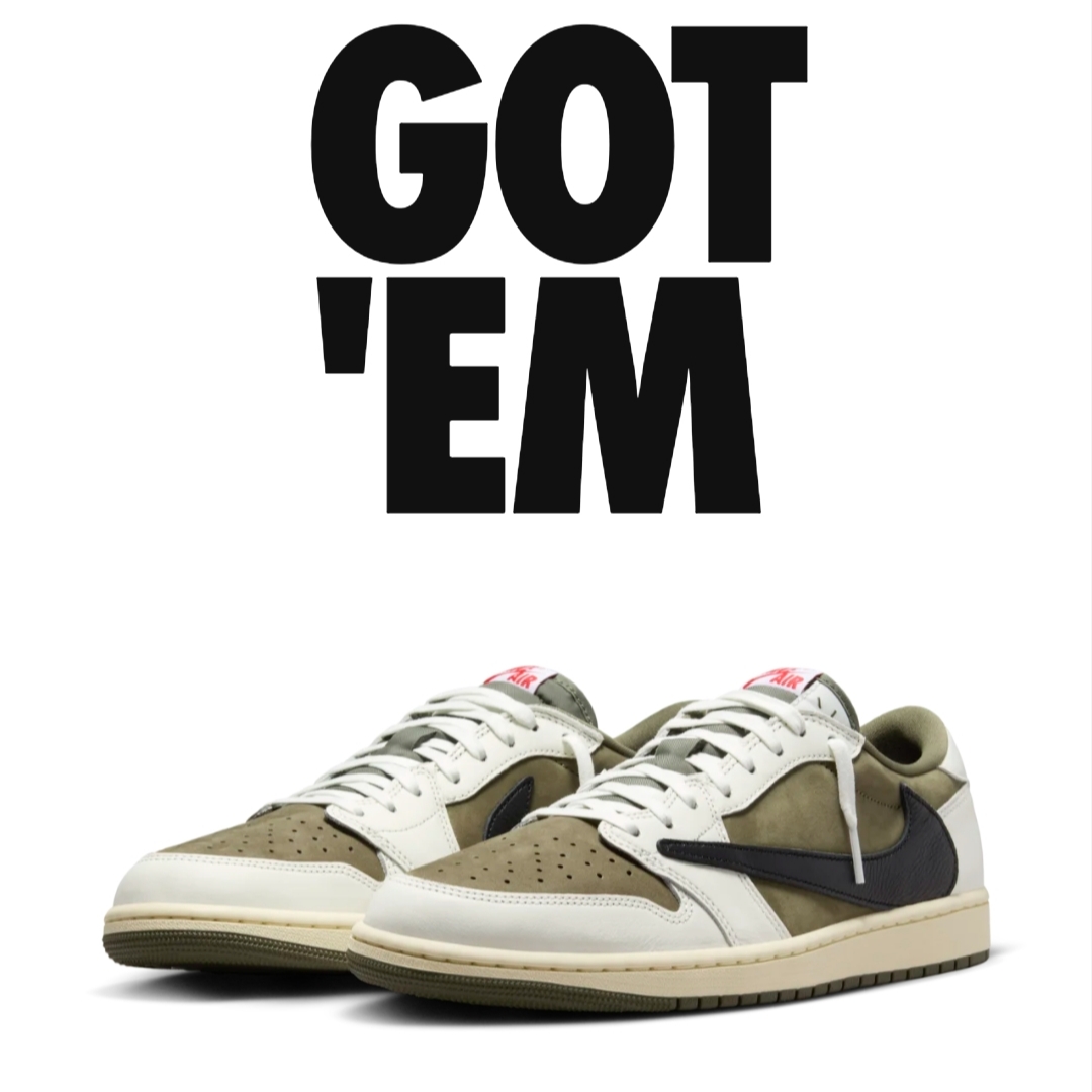 Jordan 1 x Travis Scott Retro Low OG SP Reverse Olive 착용 스타일