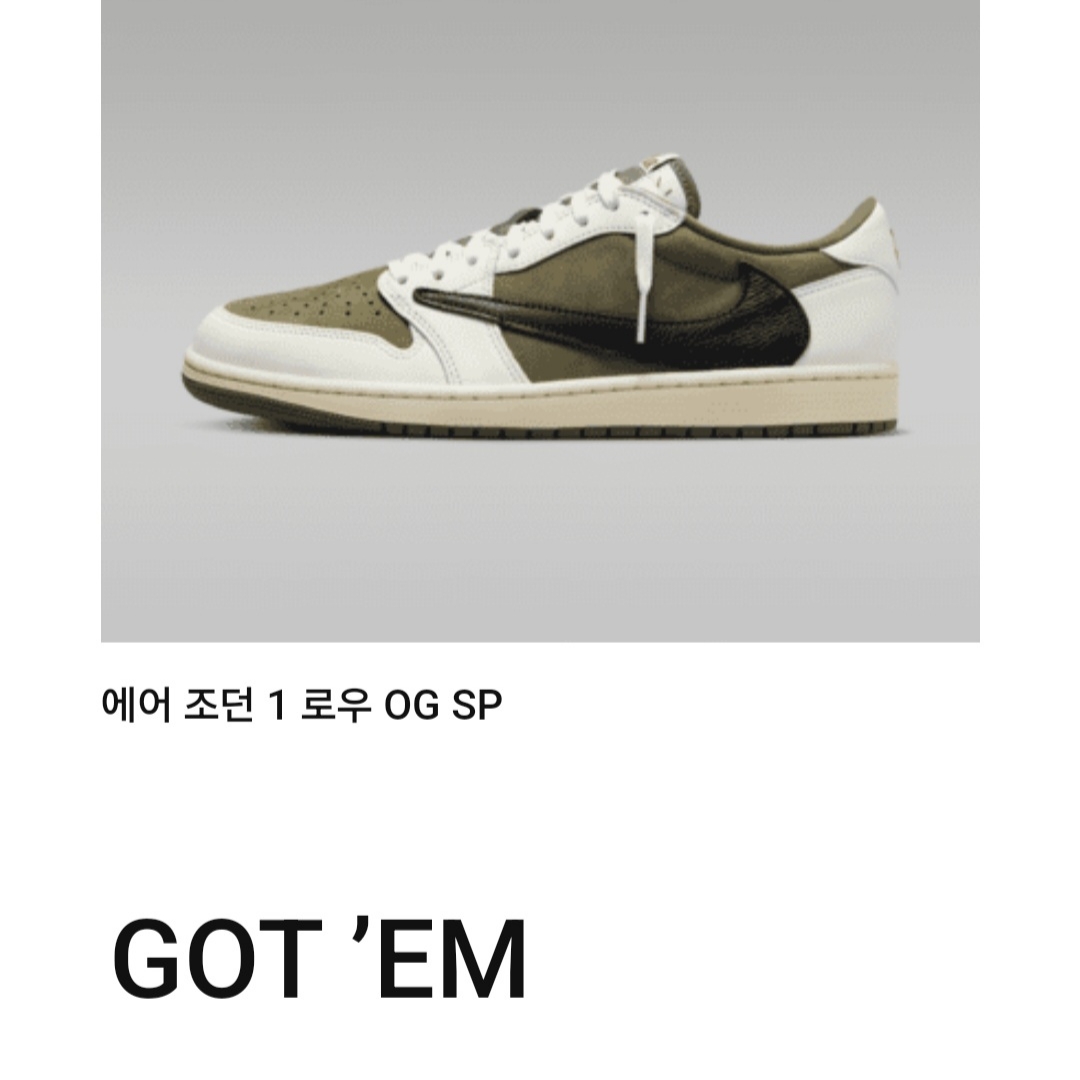 Jordan 1 x Travis Scott Retro Low OG SP Reverse Olive 착용 스타일