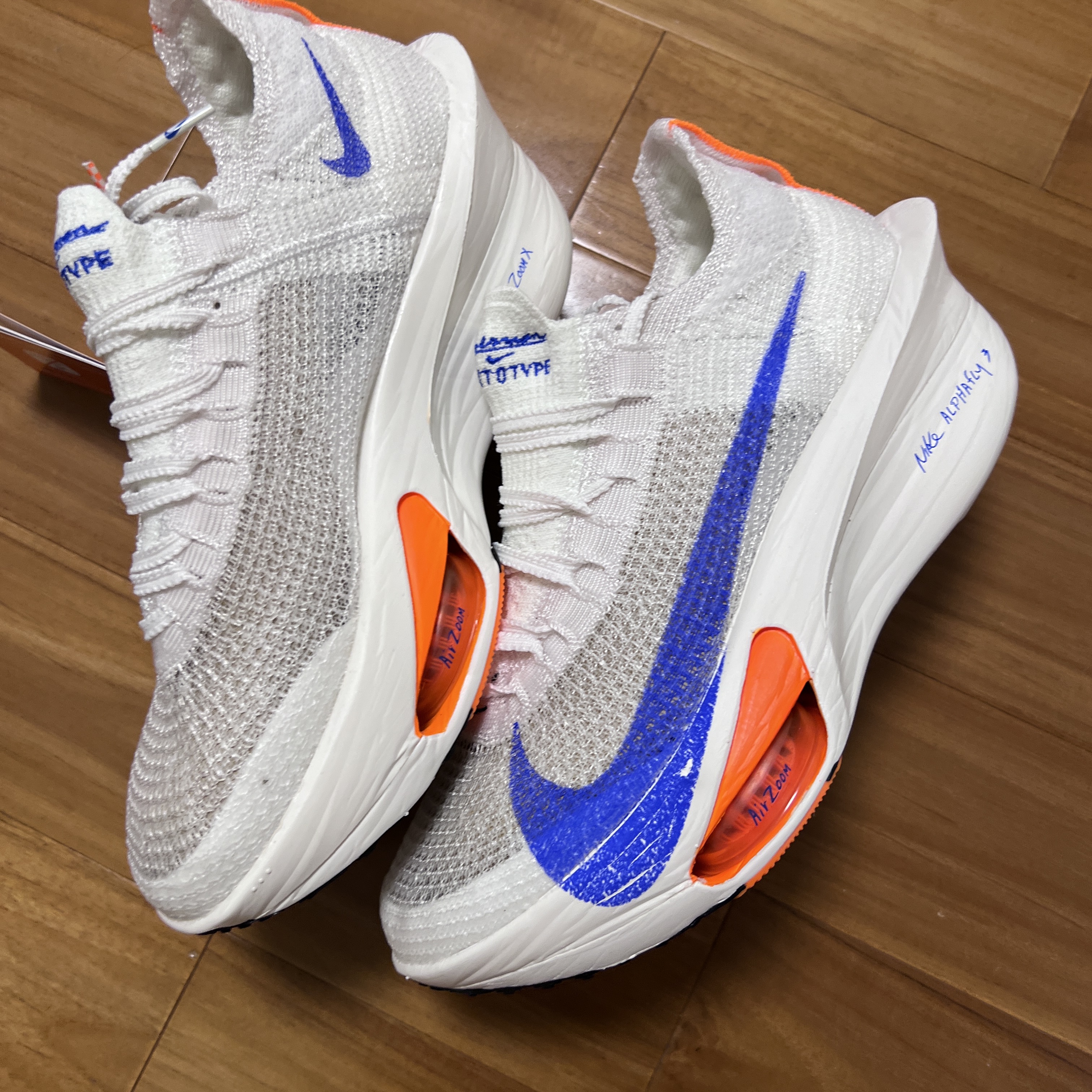 Nike Air Zoom Alphafly Next% 3 Blueprint 착용 스타일