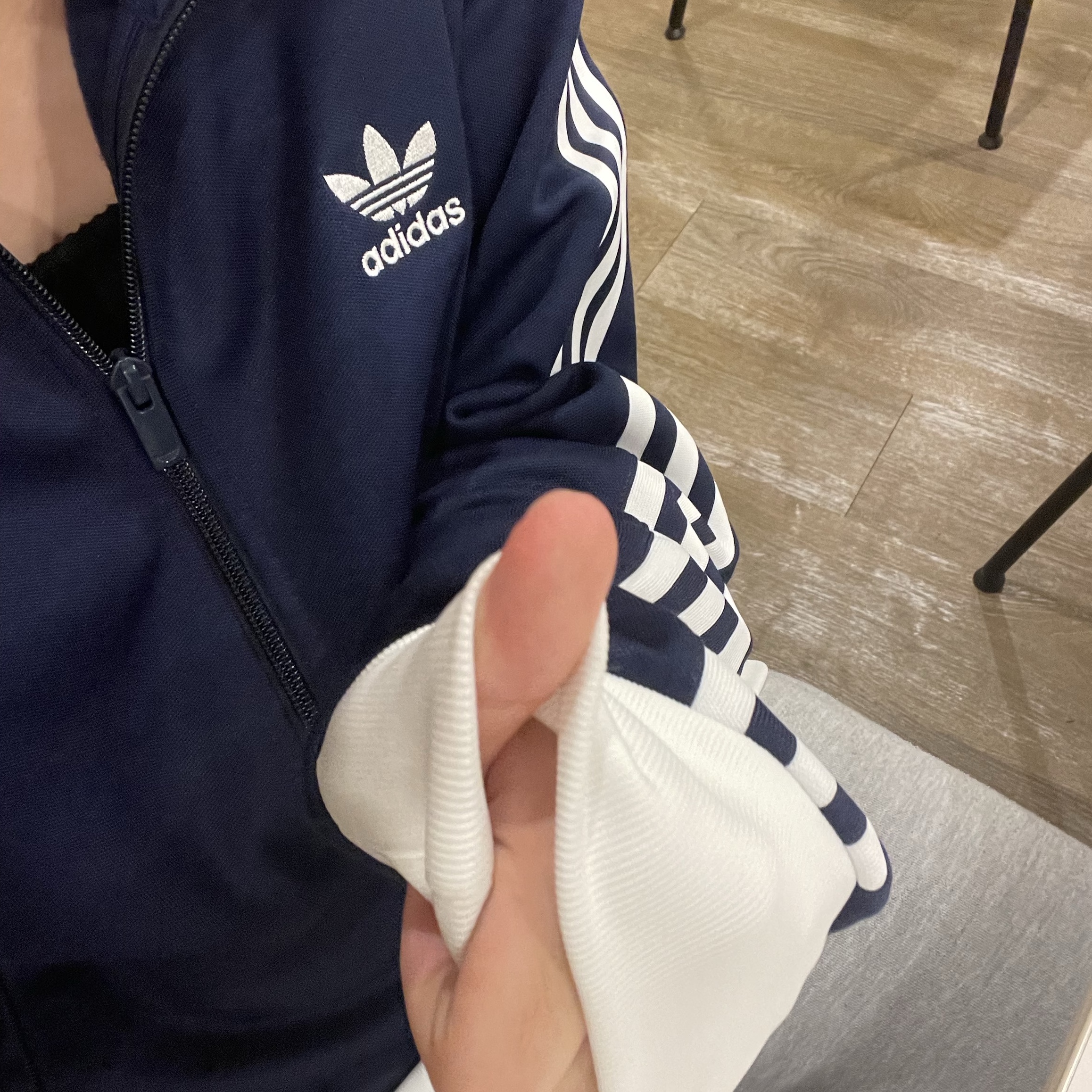Adidas Adicolor Classic Beckenbauer Track Top Night Indigo - KR Sizing 착용 스타일 - 2