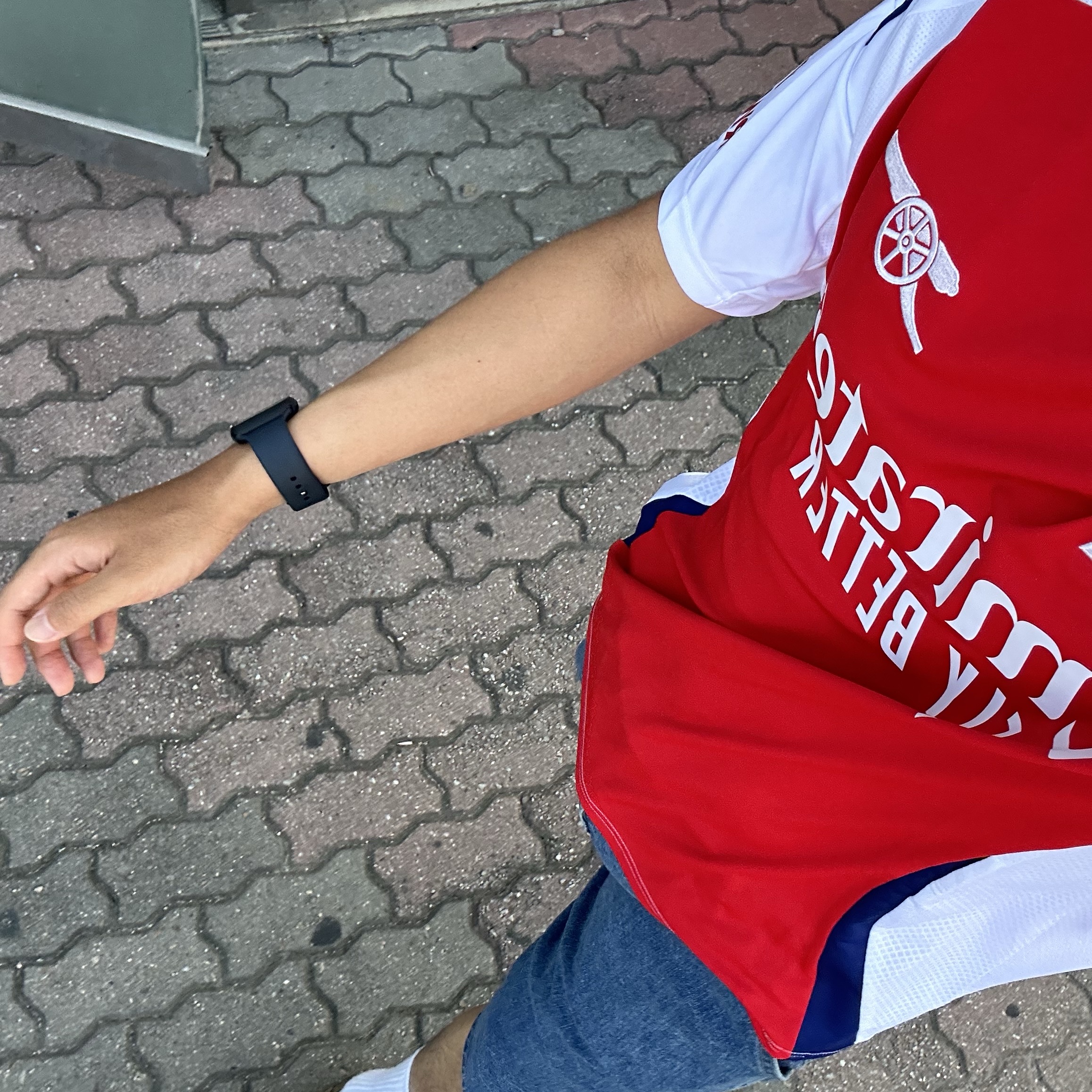 Adidas Arsenal 2024/25 Home Jersey Better Scarlet White - KR Sizing (Non Marking Ver.) 착용 스타일