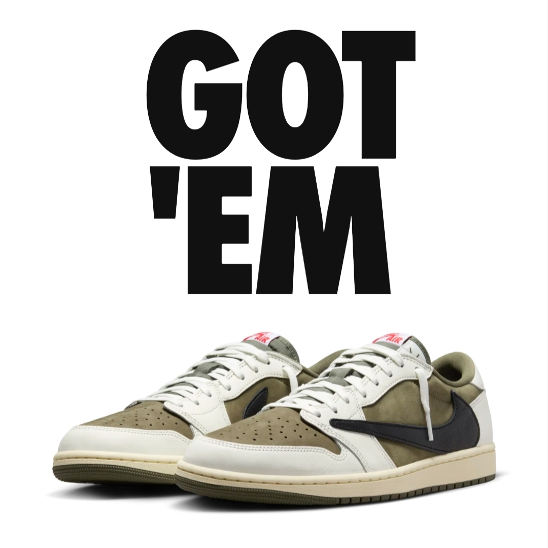 Jordan 1 x Travis Scott Retro Low OG SP Reverse Olive 착용 스타일