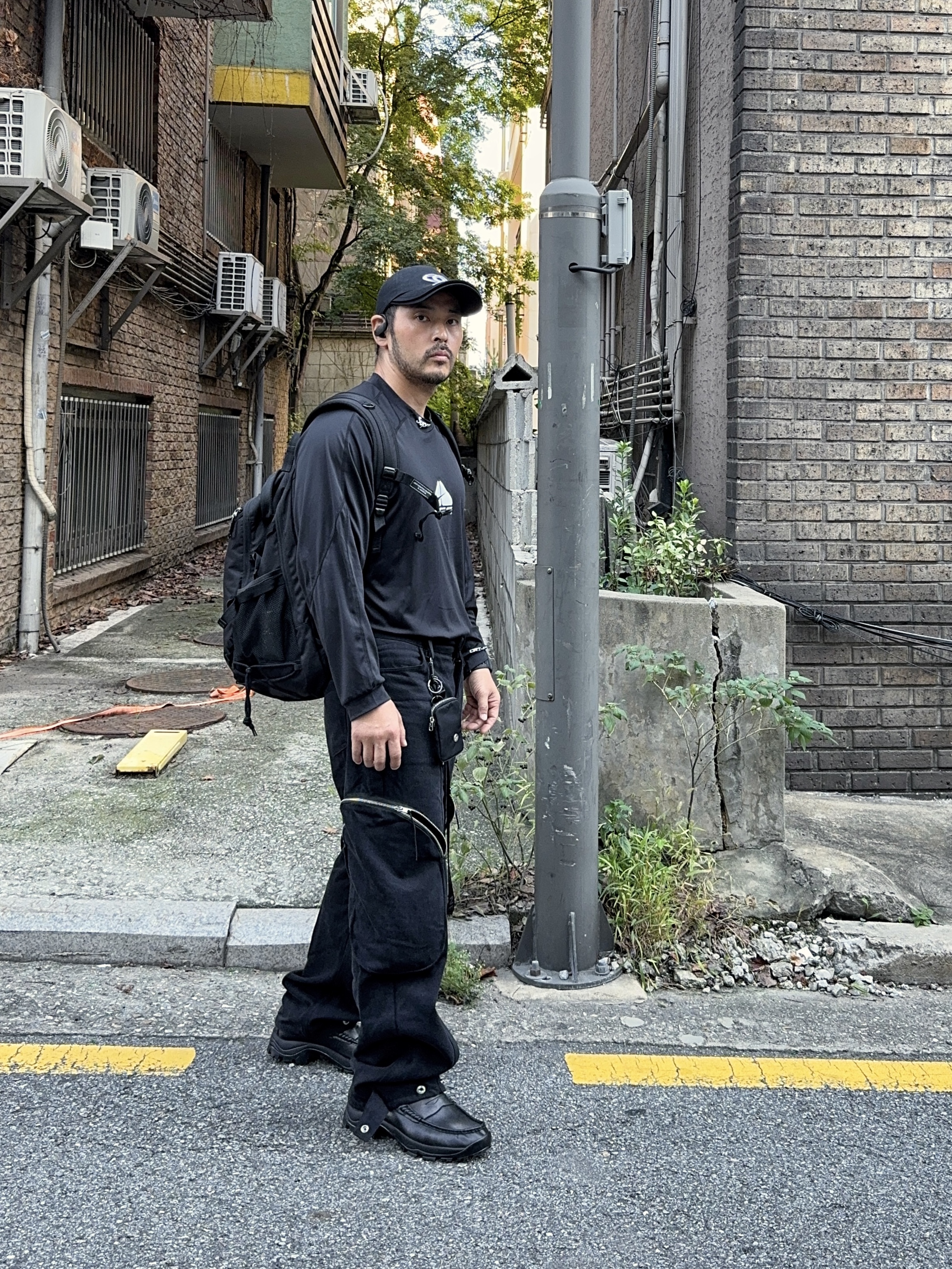 Civision by CSC Double Brim Cap Black, Supreme x Nike ACG Jersey Black - 22FW 착용 스타일 - 2