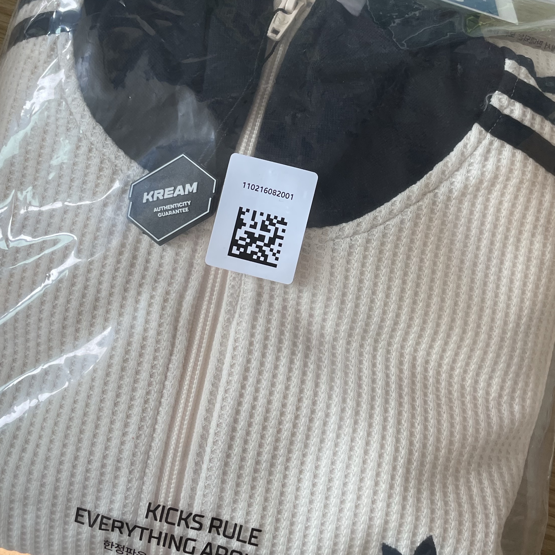 Adidas Waffle Beckenbauer Track Top Wonder White - KR Sizing 착용 스타일
