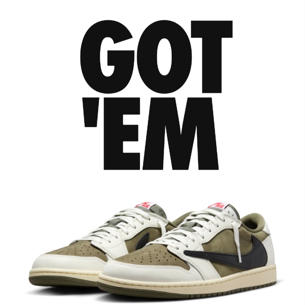 Jordan 1 x Travis Scott Retro Low OG SP Reverse Olive 착용 스타일