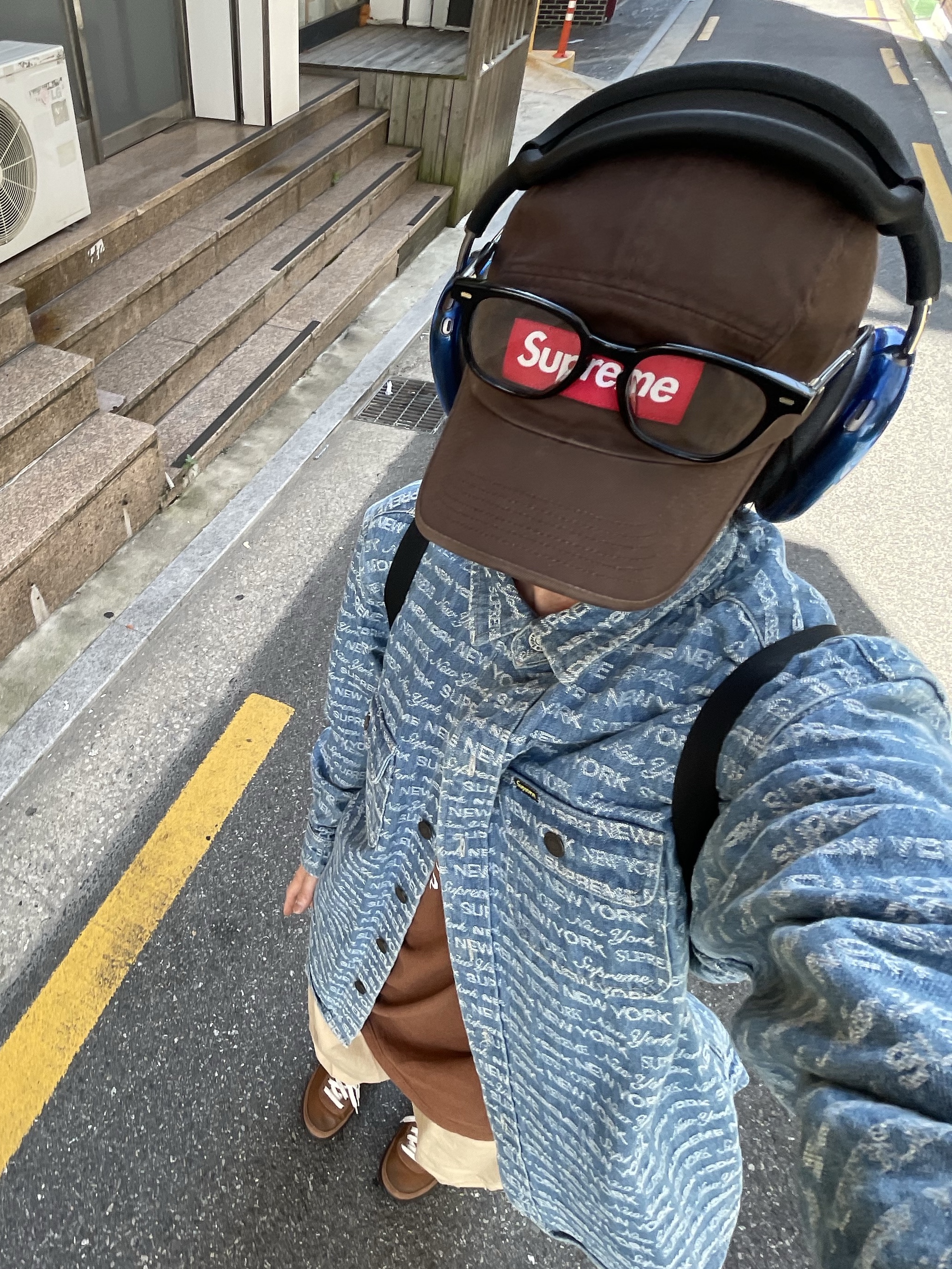 Nike x Tom Sachs General Purpose Shoe Brown, Supreme Skeleton T-Shirt Brown - 23FW 착용 스타일 - 4
