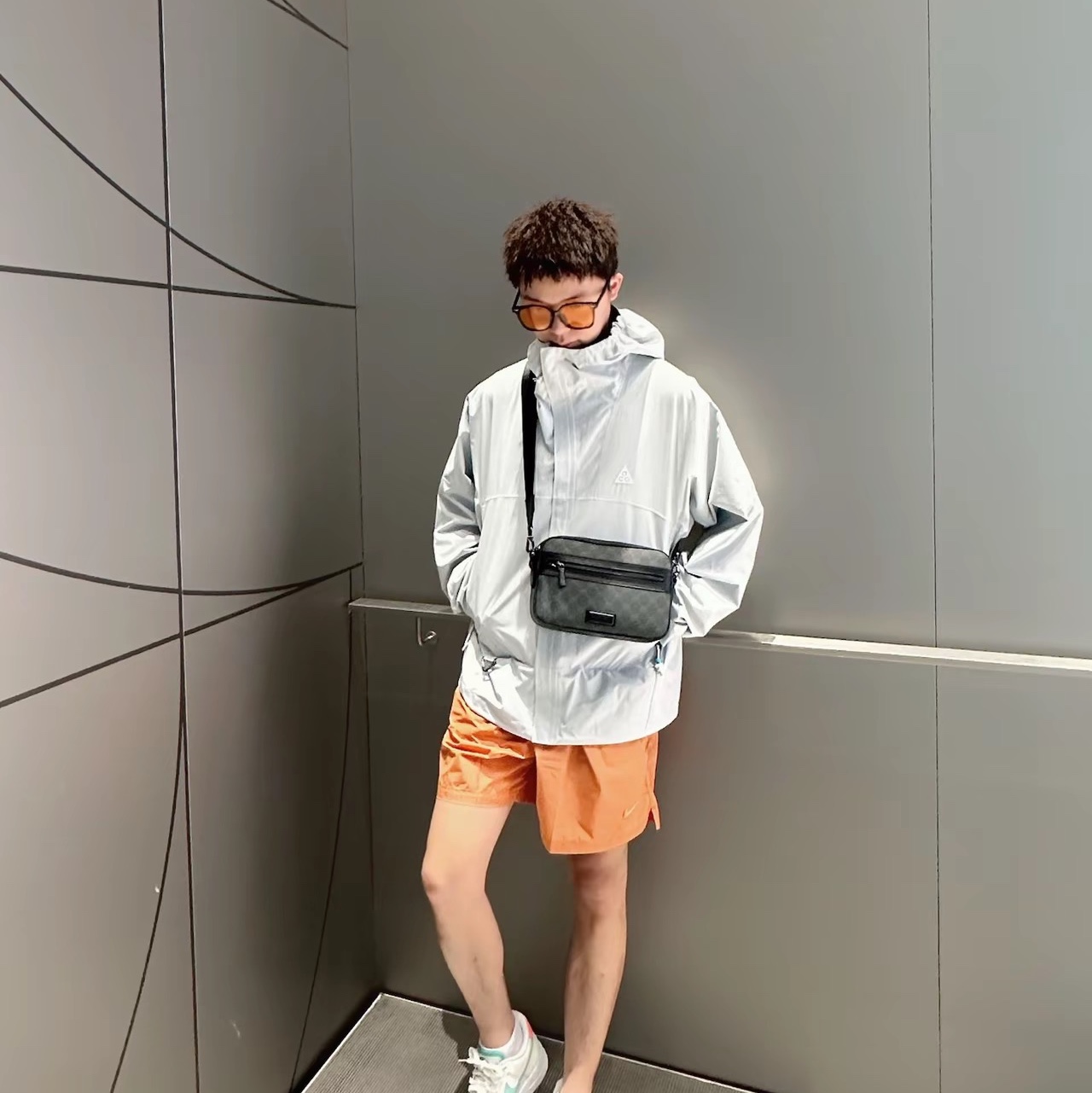 Nike ACG Storm-Fit ADV Cascade Rains Full Zip Jacket Photon Dust - Asia 착용 스타일