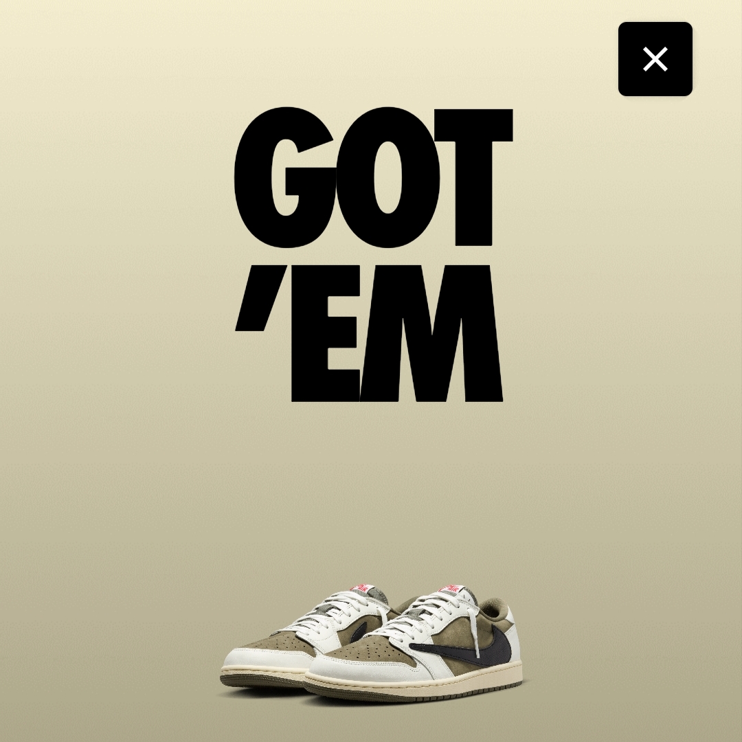 Jordan 1 x Travis Scott Retro Low OG SP Reverse Olive, (TD) Jordan 1 x Travis Scott Retro Low OG SP Reverse Olive 착용 스타일 - 3